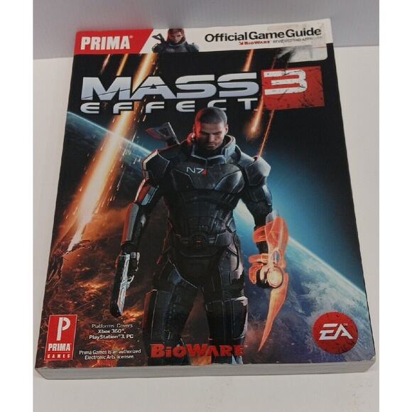 Mass Effect 3 Prima Official Strategy Guide Playstation 3 Xbox 360 PC Bioware - Picture 1 of 2